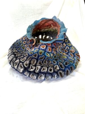 Ocean Bowl Felted Wool Sculpture
