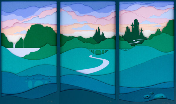 Dreaming Over Hill & Dale Triptych