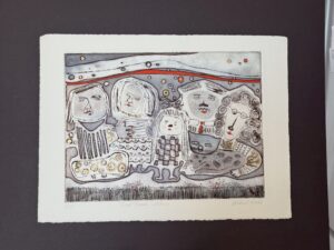 Doll Family (Etching)