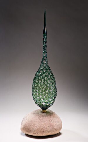 Soul Cage Sculpture, Green