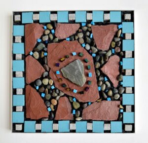 Slate & Teal Wall Mosaic