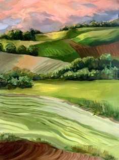 Sunset Over the Hill